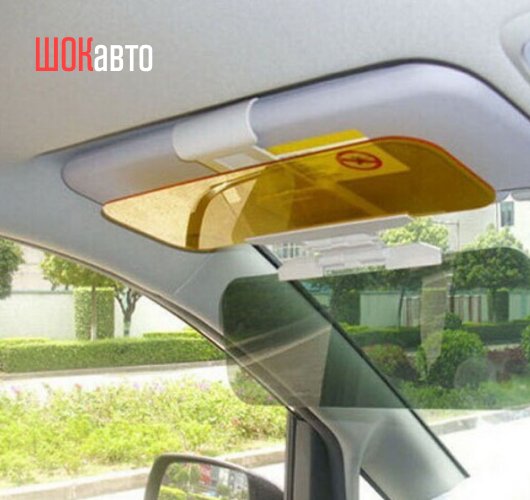 Зеркало салонное на солнцезащитный козырек авто, 11×6,5 см